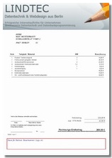 werkstattrechnung