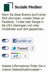 Datenschutz Facebook Twitter Googleplus