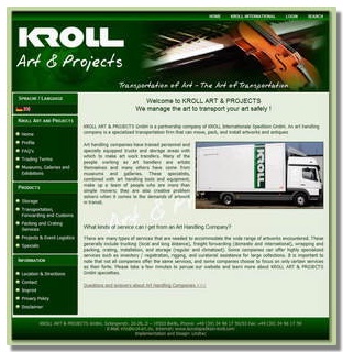 Homepage Kunstspedition