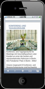 Homepageoptimierung für Smartphones