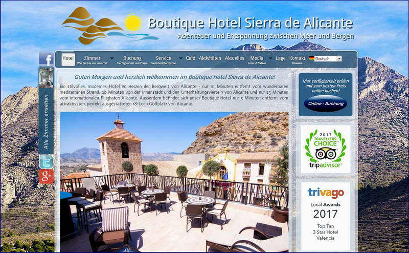 Hotelhomepage Erstellung
