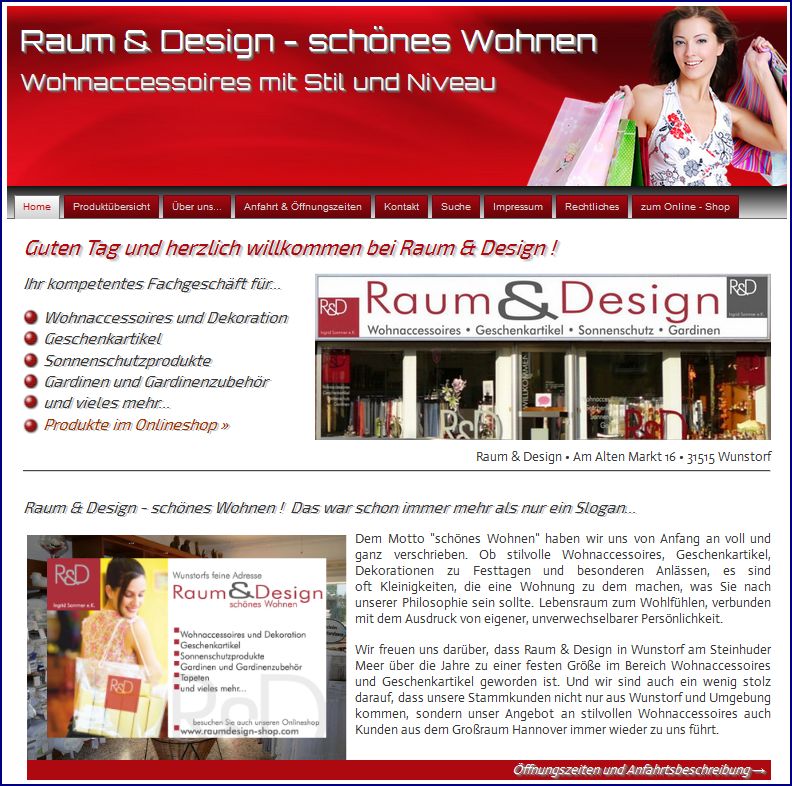 Homepage für eine Boutique erstellen
