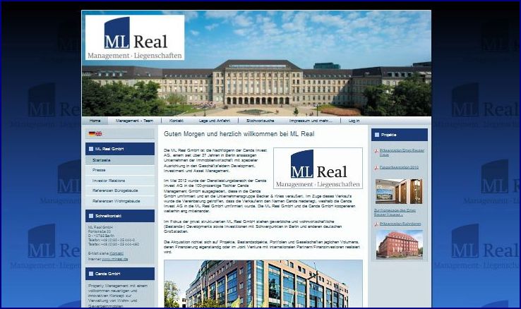 Unternehmenshomepage für eine Immobilienfirma erstellen